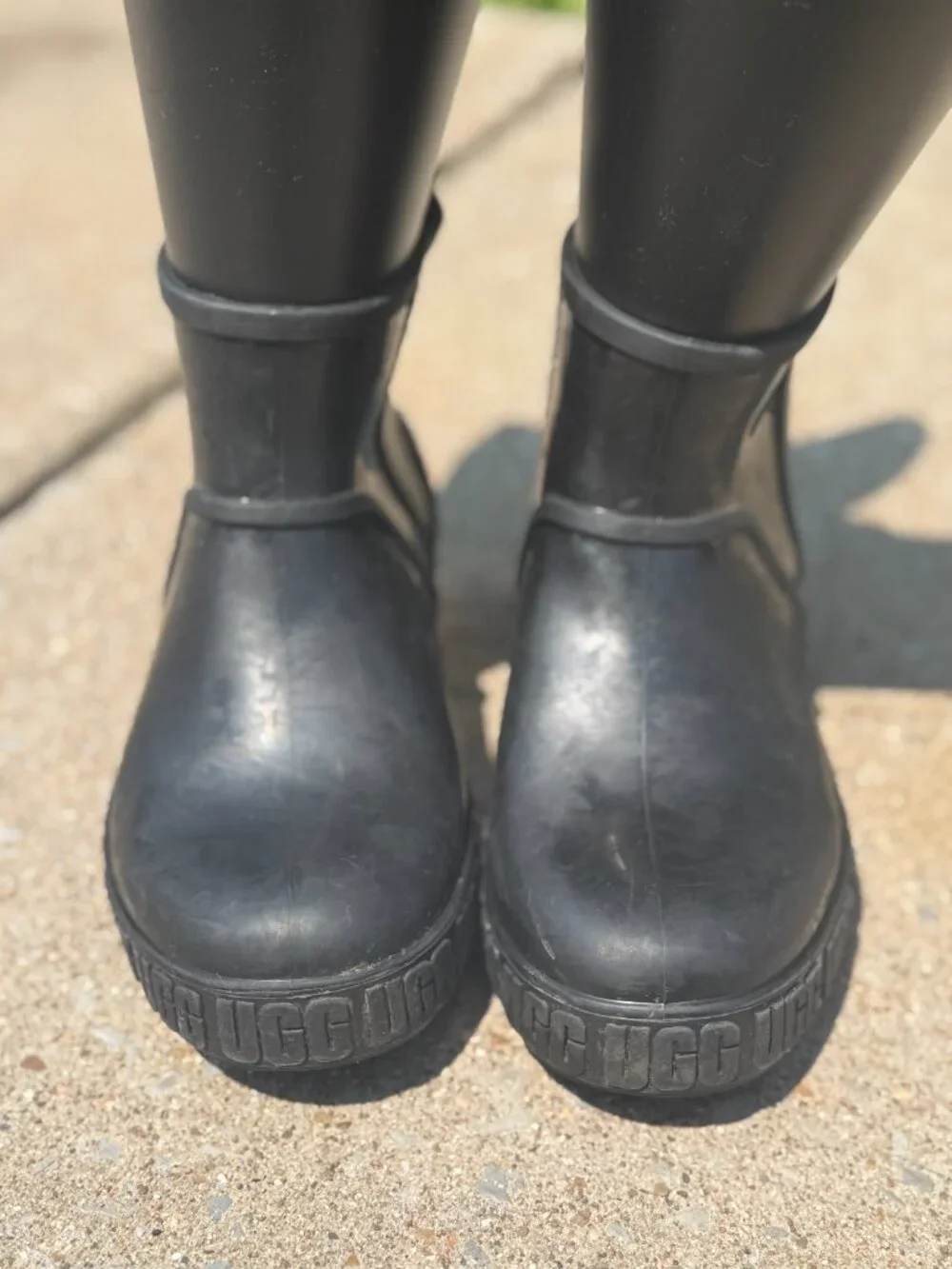 UGG Drizlita Kids 3 Black Rain Boots Waterproof Y2K Gorpcore Rubber 4027